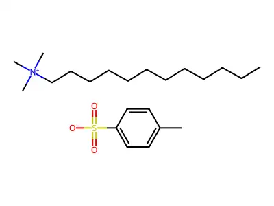 Dodecyl(trimethyl)azanium;4-methylbenzenesulfonic acid structure