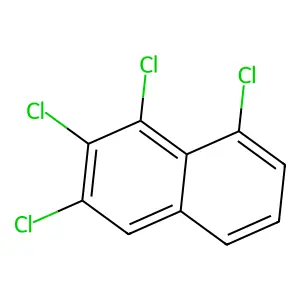 1,2,3,8-Tetrachloronaphthalene structure