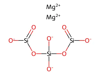三硅酸镁 structure