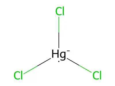 Trichloromercury(1-) structure