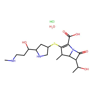 Lenapenem hydrochloride monohydrate structure