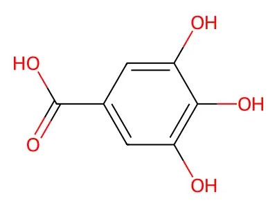 没食子酸 structure