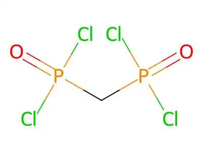 Methylenebis(phosphonic dichloride) structure