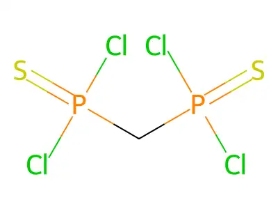 Bis(dichlorothiophosphonyl)methane structure