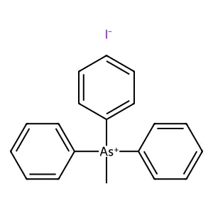 Arsonium, methyltriphenyl-, iodide (1:1) structure