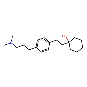 Cyclohexanol, 1-(p-(3-dimethylaminopropyl)phenethyl)- structure