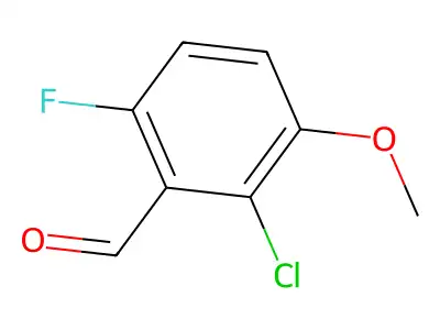 2-Chloro-6-fluoro-3-methoxybenzaldehyde structure