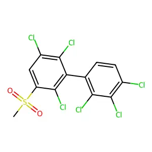 1,1'-Biphenyl, 2,2',3,3',4',6-hexachloro-5-(methylsulfonyl)- structure