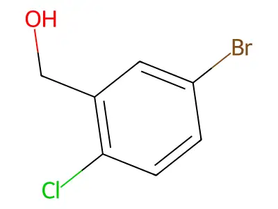 (5-Bromo-2-chlorophenyl)methanol structure
