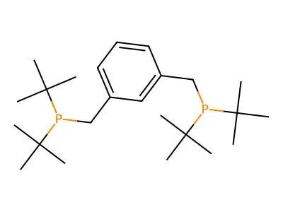 (1,3-Phenylenebis(methylene))bis(di-tert-butylphosphane) structure