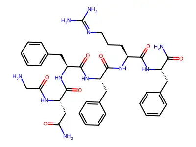 GNFFRF-amide protein, Moniezia expansa structure