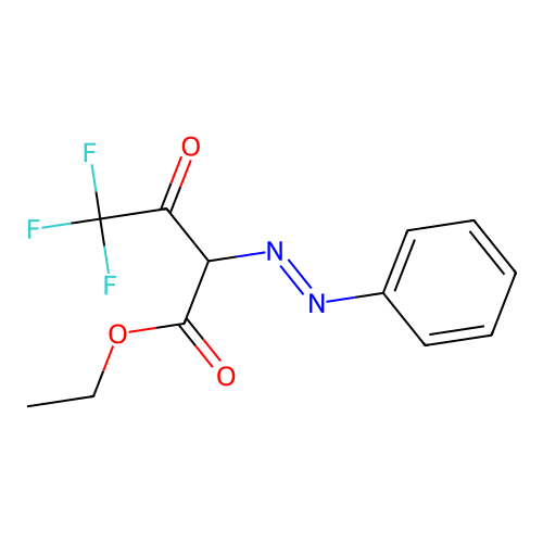 Ethyl 4,4,4-trifluoro-3-oxo-2-[(e)-phenyldiazenyl]butanoate structure