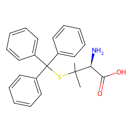 S-Trityl-D-penicillamine structure