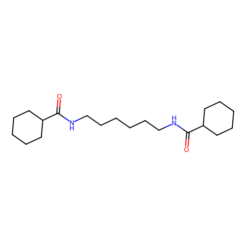 N-{6-[(cyclohexylcarbonyl)amino]hexyl}cyclohexanecarboxamide structure