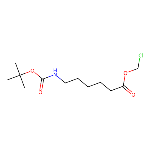 Chloromethyl 6-{[(tert-butoxy)carbonyl]amino}hexanoate structure