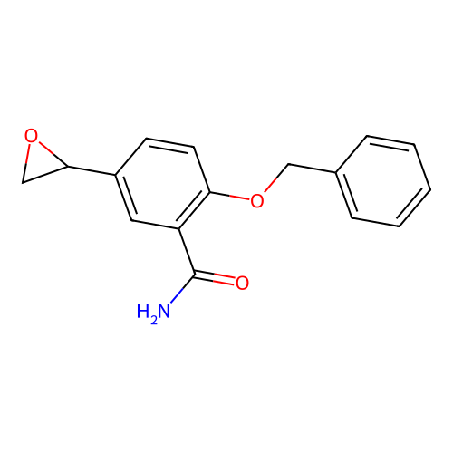 2-(Benzyloxy)-5-(2-oxiranyl)benzamide structure