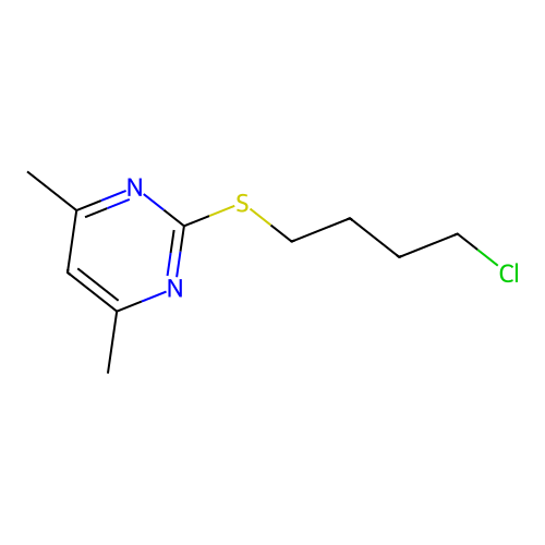 2-(4-Chlorobutylsulfanyl)-4,6-dimethylpyrimidine structure