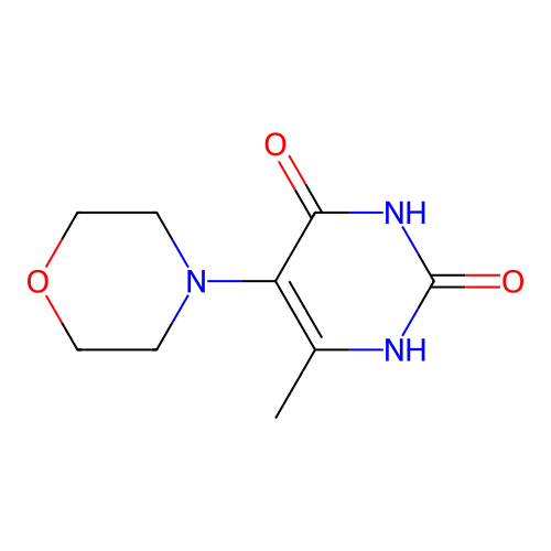 6-methyl-5-(morpholin-4-yl)pyrimidine-2,4(1H,3H)-dione structure
