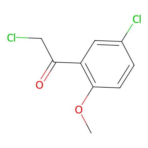 2-Chloro-1-(5-chloro-2-methoxyphenyl)ethanone structure