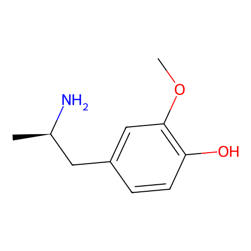 Phenol, 4-((2R)-2-aminopropyl)-2-methoxy- structure
