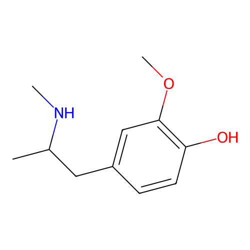 2-Methoxy-4-(2-(methylamino)propyl)phenol structure