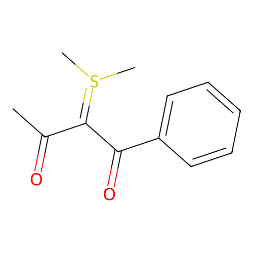 2-(Dimethyl-lambda~4~-sulfanylidene)-1-phenyl-1,3-butanedione structure