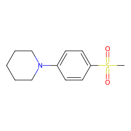 1-(4-Methylsulfonylphenyl)piperidine structure