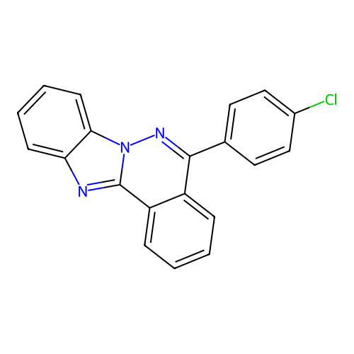 5-(4-Chlorophenyl)benzimidazo[2,1-a]phthalazine structure