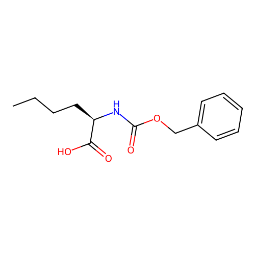 (R)-2-(((Benzyloxy)carbonyl)amino)hexanoic acid structure
