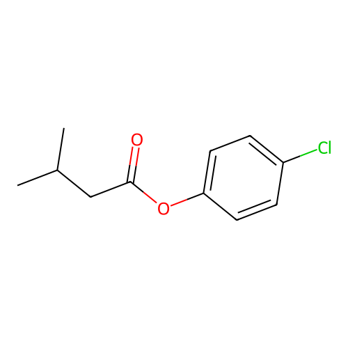 (4-Chlorophenyl) 3-methylbutanoate structure