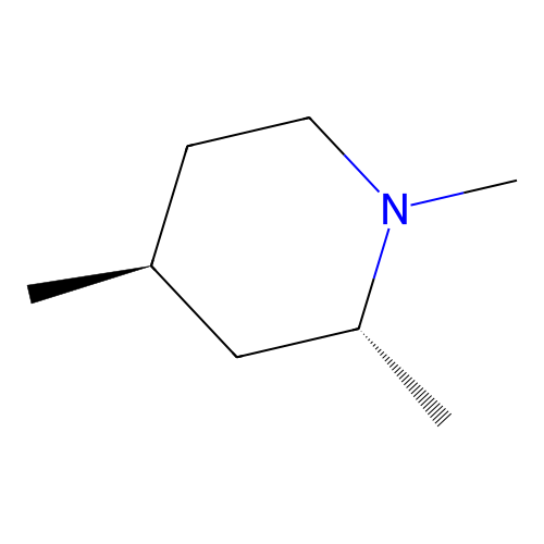 (2R,4S)-1,2,4-trimethylpiperidine structure