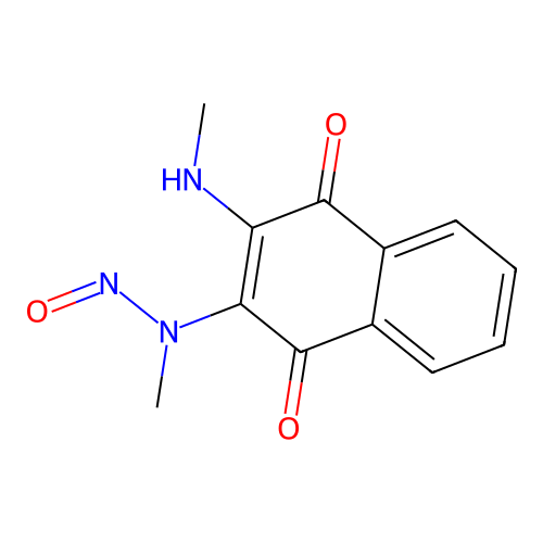 2-(Methylamino)-3-[methyl(nitroso)amino]naphthalene-1,4-dione structure