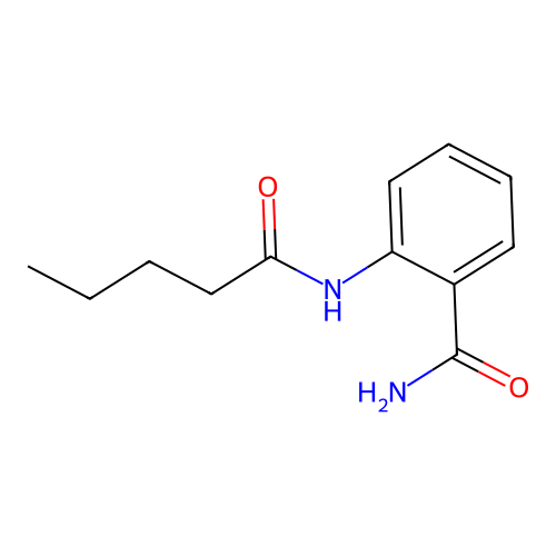 2-[(1-Oxopentyl)amino]benzamide structure