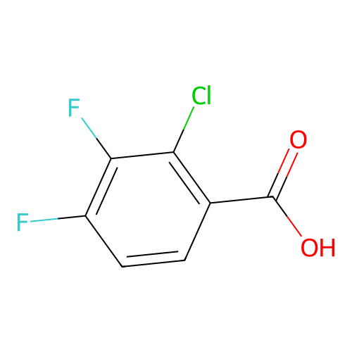 2-Chloro-3,4-difluorobenzoic acid structure