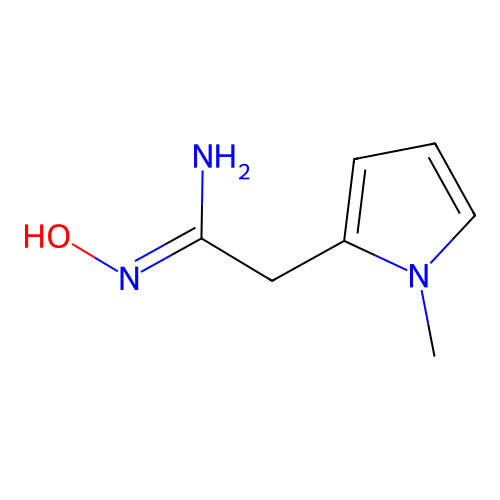 N'-hydroxy-2-(1-methylpyrrol-2-yl)ethanimidamide structure