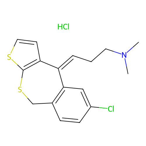 C17H18ClNS2.ClH structure