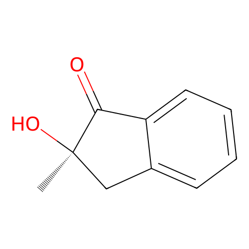 1H-Inden-1-one, 2,3-dihydro-2-hydroxy-2-methyl-, (2R)- structure