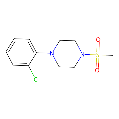 1-(2-Chlorophenyl)-4-(methylsulfonyl)piperazine structure