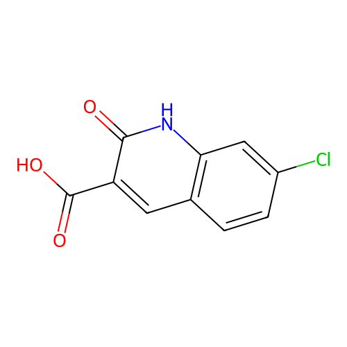 7-Chloro-2-oxo-1,2-dihydroquinoline-3-carboxylic acid structure