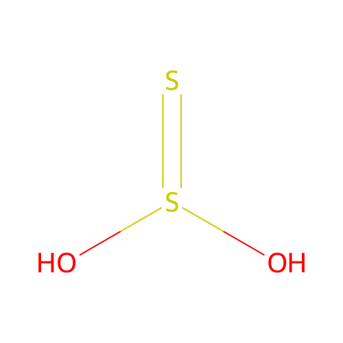 硫代亚硫酸 structure