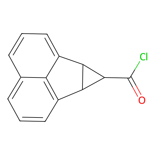 6B,7A-Dihydro-7H-cyclopropa(A)acenaphthylene-7-carbonyl chloride structure