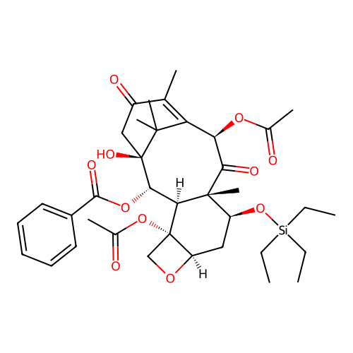 7-Triethylsilyl-13-oxobaccatin III structure