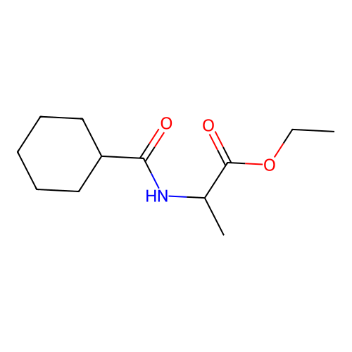 l-Alanine, N-(cyclohexylcarbonyl)-, ethyl ester structure