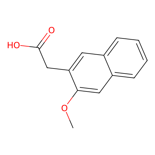 2-Naphthalenethanoic acid, 3-methoxy- structure