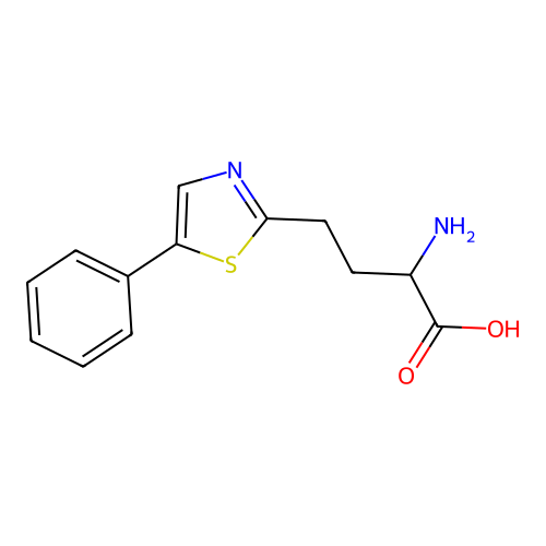 2-氨基-4-(5-苯基-1,3-噻唑-2-基)丁酸 structure