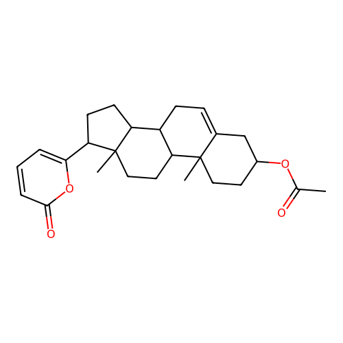 17-(2-Oxo-2h-pyran-6-yl)androst-5-en-3-yl acetate structure