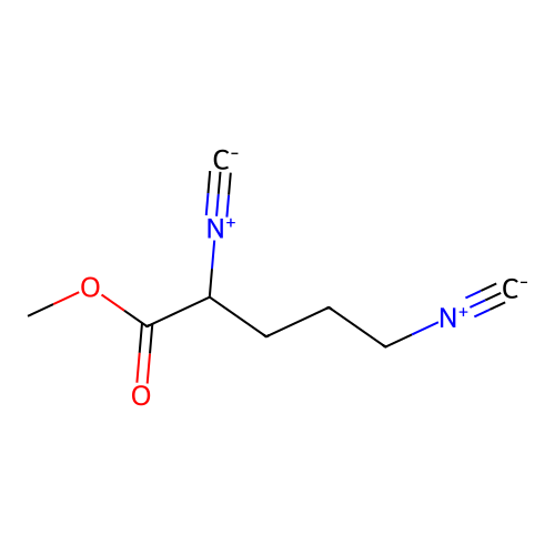 2,5-Diisocyanovaleric acid methyl ester structure