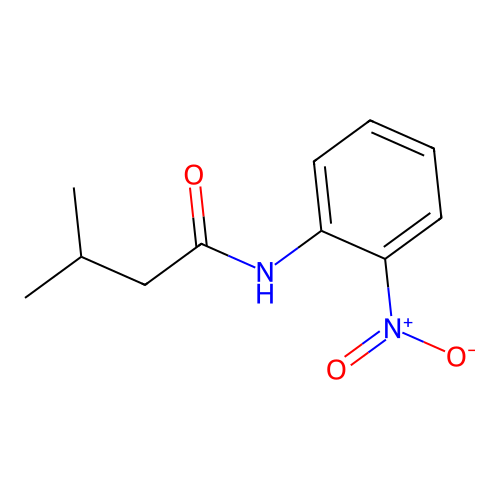 3-methyl-N-(2-nitrophenyl)butanamide structure