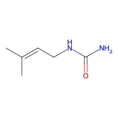 3-Methylbut-2-enylurea structure
