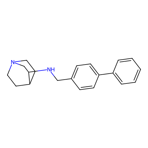 3-[(Biphenyl-4-ylmethyl)amino]quinuclidine structure